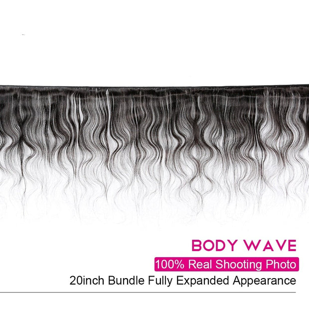 3/ 4 Body Wave Bundles With Closure