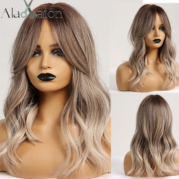 Ombre Short Straight Synthetic Wig