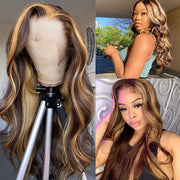 Ombre Blonde Body Wave Lace Front Wig