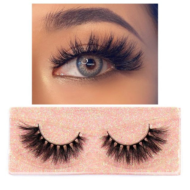 Fluffy Soft Wispy Natural Cross Lashes