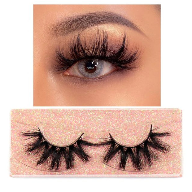 Fluffy Soft Wispy Natural Cross Lashes